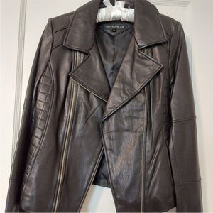 New VIA SPIGA Leather Jacket.